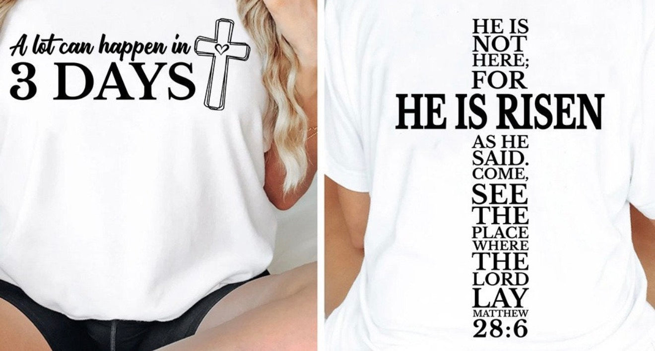 A lot can happen in 3 days