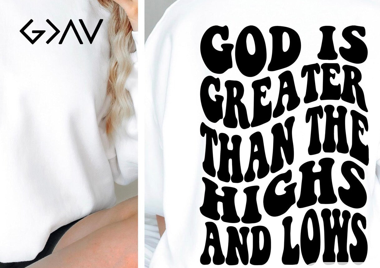 God is greater than the High and Lows