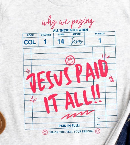 Jesus paid